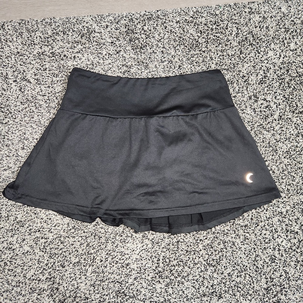 Zyia Skort Black Pleated Athletic Golf Tennis Pickleball Skirt W/Shorts Women Sm